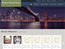 Tablet Screenshot of elmontfuneralhomeltd.com